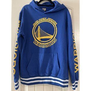 Golden State Warriors Hoodie Mens Large Blue  Hoodie NBA Basketball Pull Over